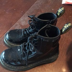 Girls Glitter Dr. Marten’s boots
